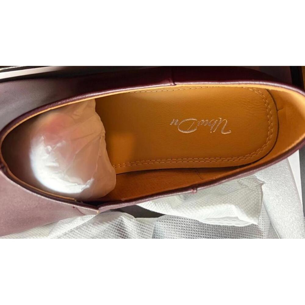 Wanbai Women’s Tabi Style Flats Wine Size 9.5 Slip On Shoes New In Box - Picture 4 of 7